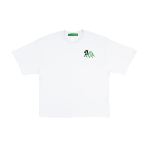 Powder White Printed Island Tee