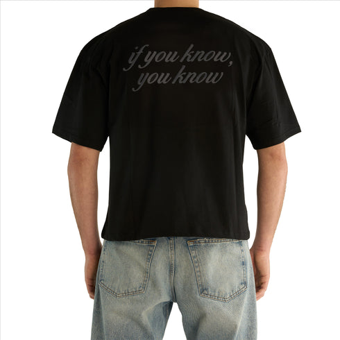 Chaos Black "If you know, You know" Embroidered Tee