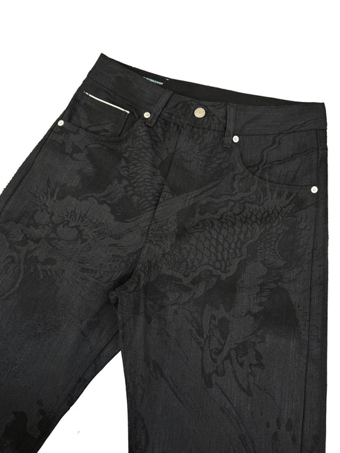 Dragon selvedge Black Denim FIT05 Bootcut