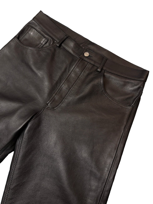 Black Leather Fit05 Bootcut Flare Jeans