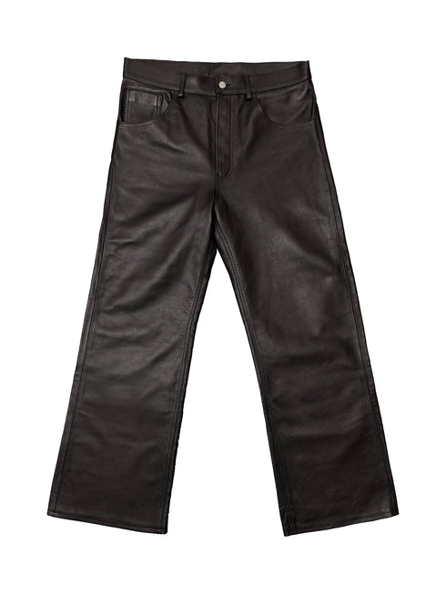 Black Leather Fit05 Bootcut Flare Jeans