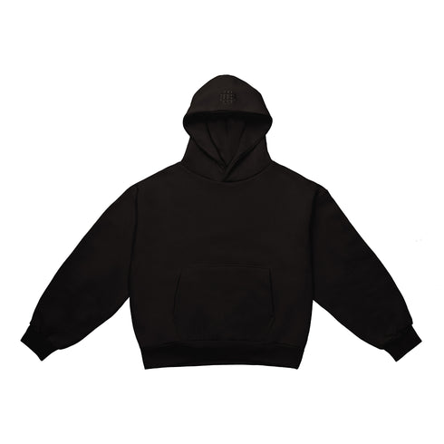 Chaos Black Boxy Hoodie
