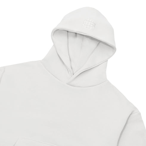 Cream White Boxy Hoodie