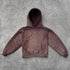 Artisanal Vintage Treatment Mocha Brown Hoodie