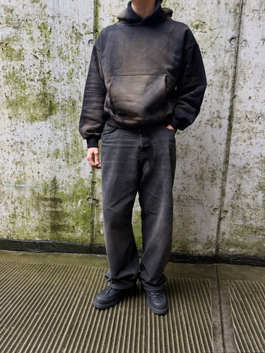 GW Black Dark Wash Fit04 Baggy Denim