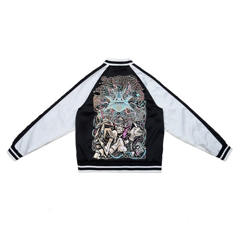 Cyberpunk Embroidered Sukajan Jacket By Smile Creative Agency X GW