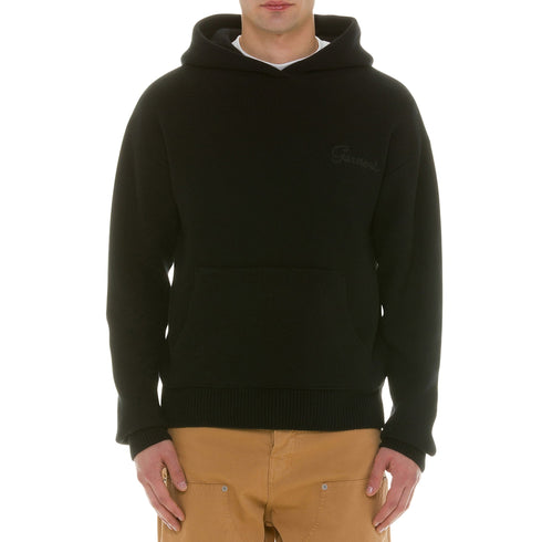 Chaos Black Knitted Hoodie