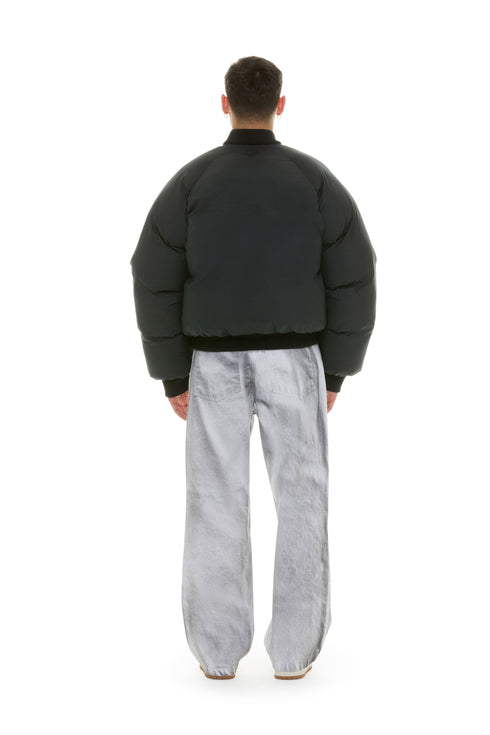 Nylon Puffer Bomber Chaos Black