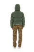 Nylon Hooded Puffer Military Green