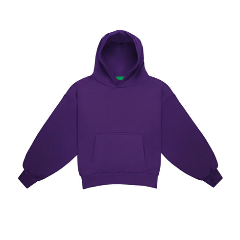 Juice Purple Double Layer Boxy Hoodie