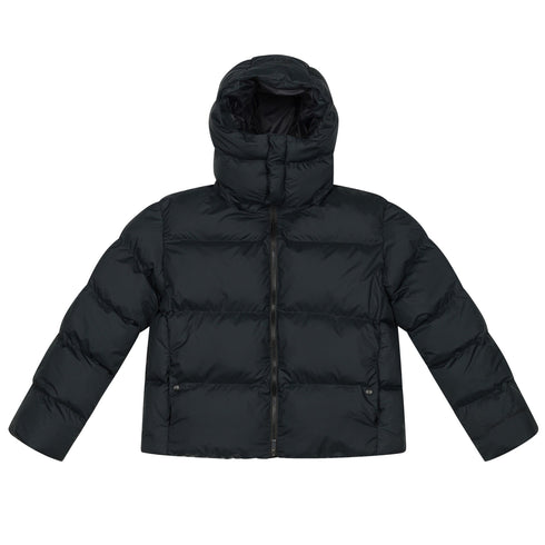 Nylon Hooded Puffer Chaos Black