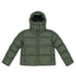 Nylon Hooded Puffer Military Green