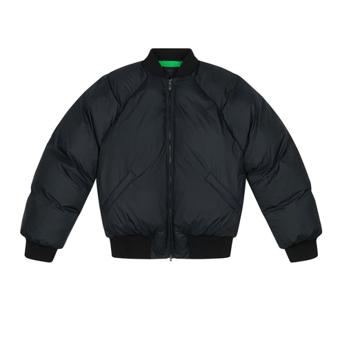 Nylon Puffer Bomber Chaos Black