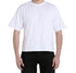 Powder White Basic Boxy Tee with Embroidery