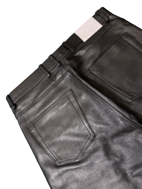 Black Leather Fit05 Bootcut Flare Jeans