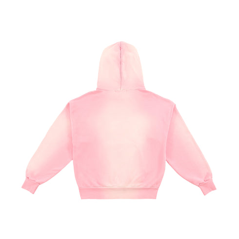 Vintage Stonewashed Pink Hoodie