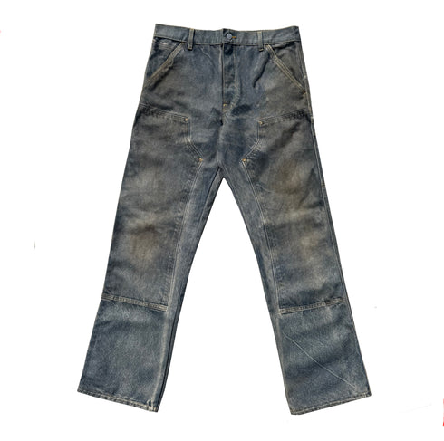 Blue Trompe-L'Oeil "illusion" Workpants Fit02