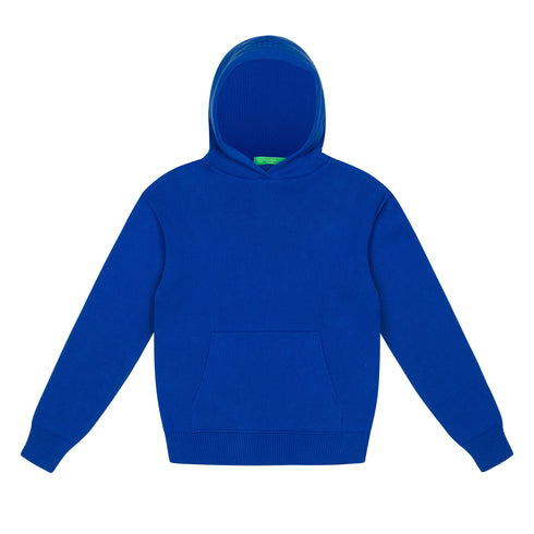 Royal Blue Knitted Hoodie