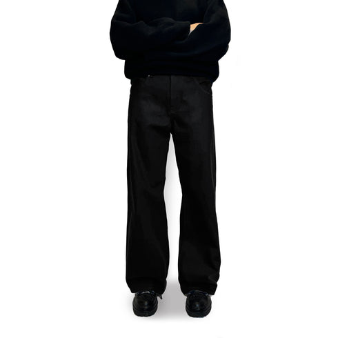 Classic Raw Black Denim FIT05 Bootcut Jeans