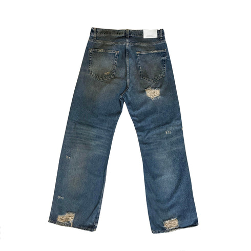 Vintage Wash Stained and Distressed Fit05 Bootcut Denim