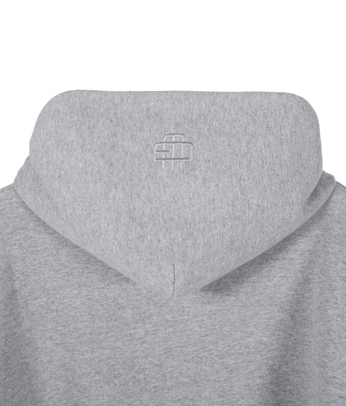 Heather Grey Double Layered Hoodie