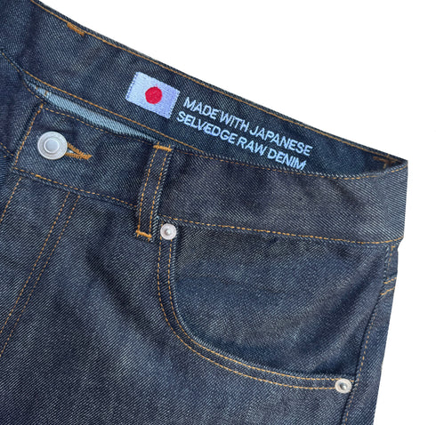 Kuroki Light Blue Selvedge Raw Denim Fit03 Relaxed jeans