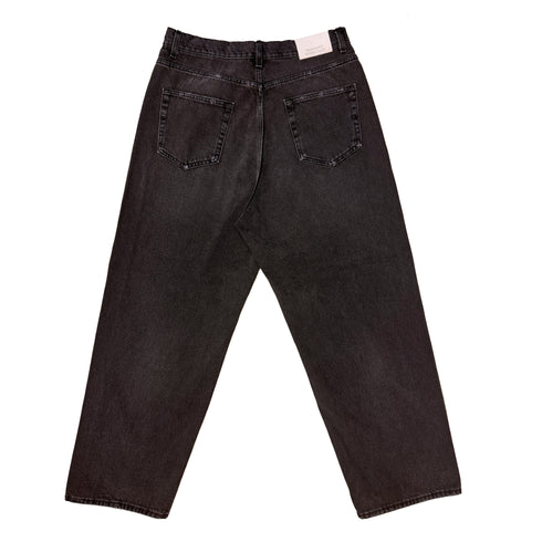 Black Dark Wash Fit04 Baggy Denim