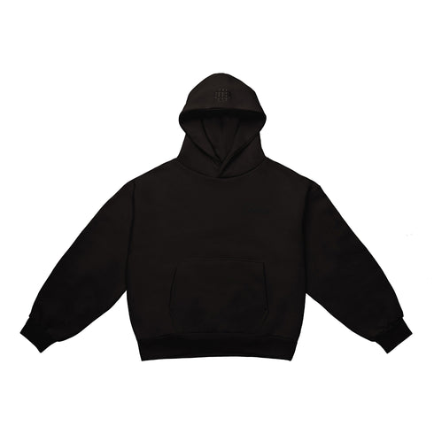 Chaos black double layered Hoodie