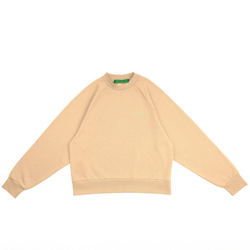 Dune Sand Raglan Crewneck Sweater