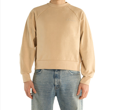 Dune Sand Raglan Crewneck Sweater