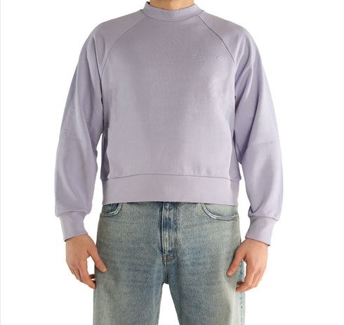 Vision Purple Raglan Crewneck Sweater