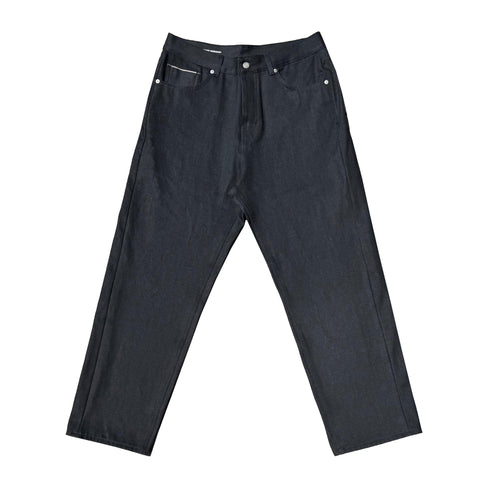 Candiani Selvedge Raw Dark Indigo Denim Fit03 Relaxed jeans