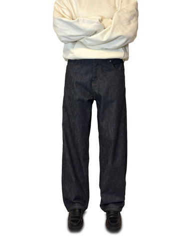 GW Kuroki Light Blue Selvedge Raw Denim Fit03 Relaxed jeans