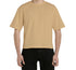 Dune Sand Basic Boxy Tee with Embroidery
