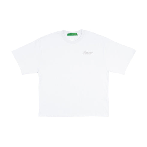 Powder White "If you know, You know" Embroidered Tee