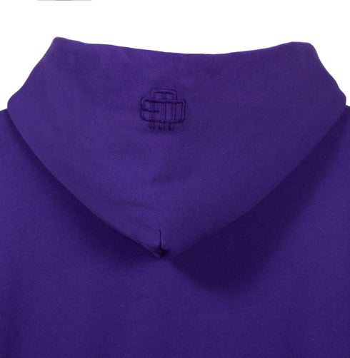 Juice Purple Double Layer Boxy Hoodie