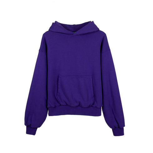 Juice Purple Double Layer Boxy Hoodie