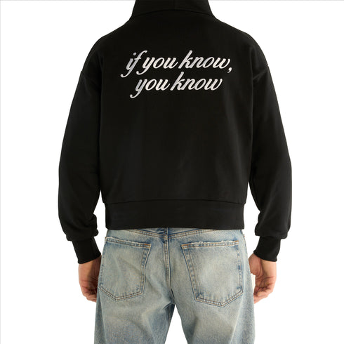 Chaos Black "If you know, You know" Embroidered Hoodie - CHAOS BLACK