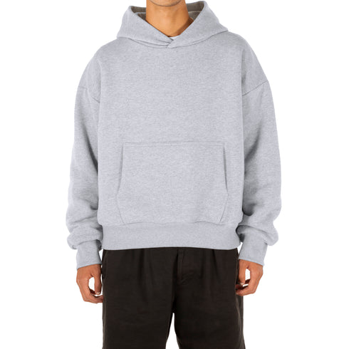 Heather Grey Double Layered Hoodie