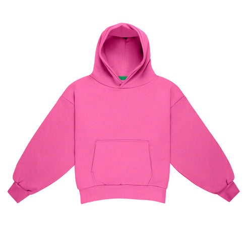 Candy Pink Double Layer Hoodie