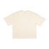 Cream Basic Boxy Tee with Embroidery