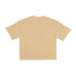 Dune Sand Basic Boxy Tee with Embroidery