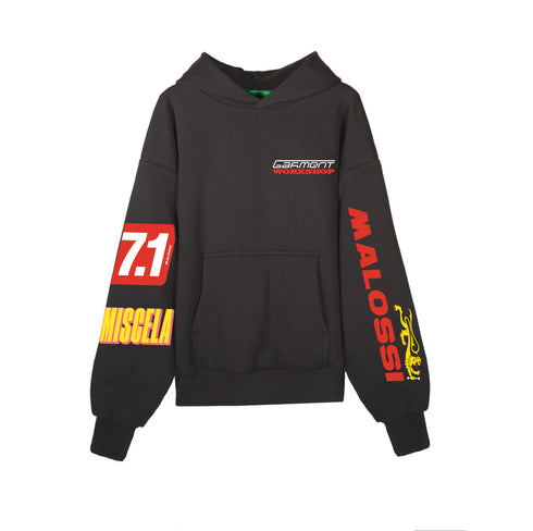 GW x Malossi Antracite Boxy Hoodie