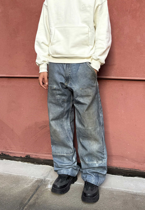 Blue Trompe-L'Oeil "illusion" Workpants Fit02