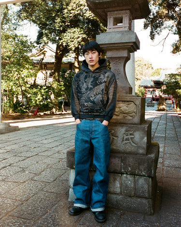 GW Kuroki Japanese Selvedge Raw Slub Denim Fit05 Bootcut Jeans