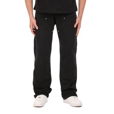 GW Canvas Black Double Knee Workpants