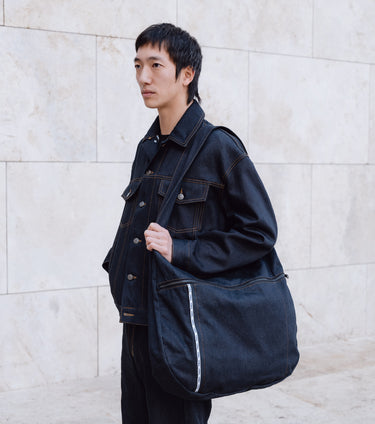 GW TRC Candiani Selvedge Indigo Denim Messenger Bag