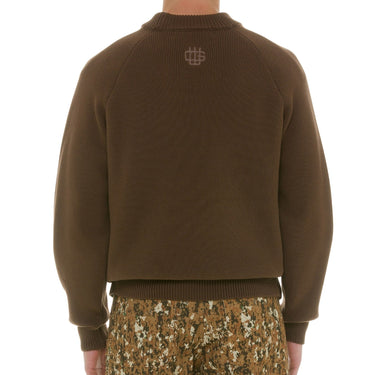 GW Mocha Brown Knitted Crewneck Sweater