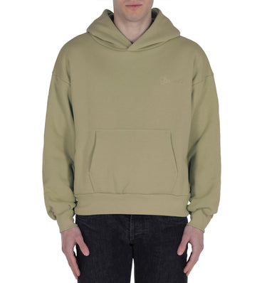 GW Military Green Single Layer Hoodie with Double Embroidery