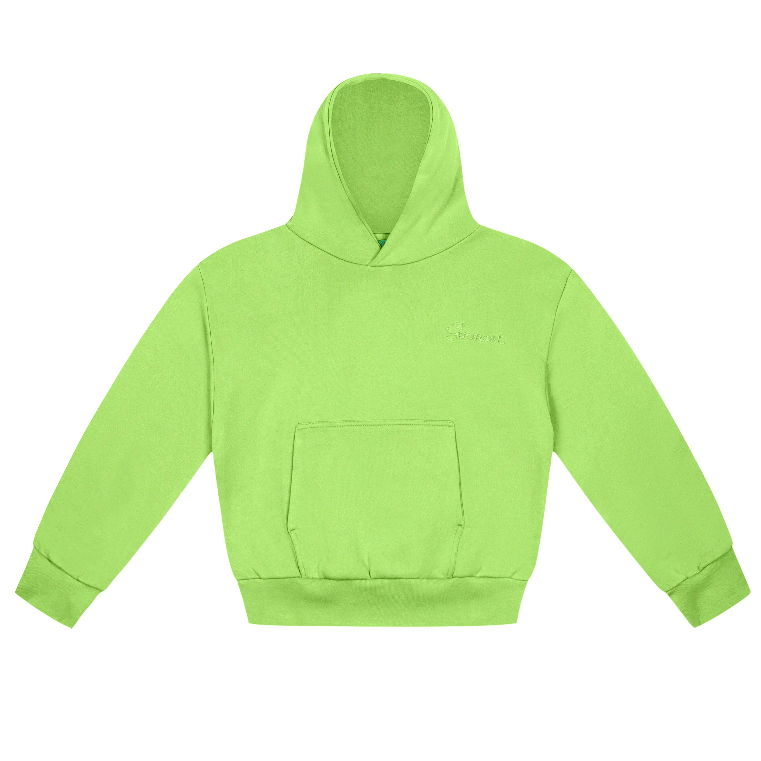 Plain neon green on sale hoodie